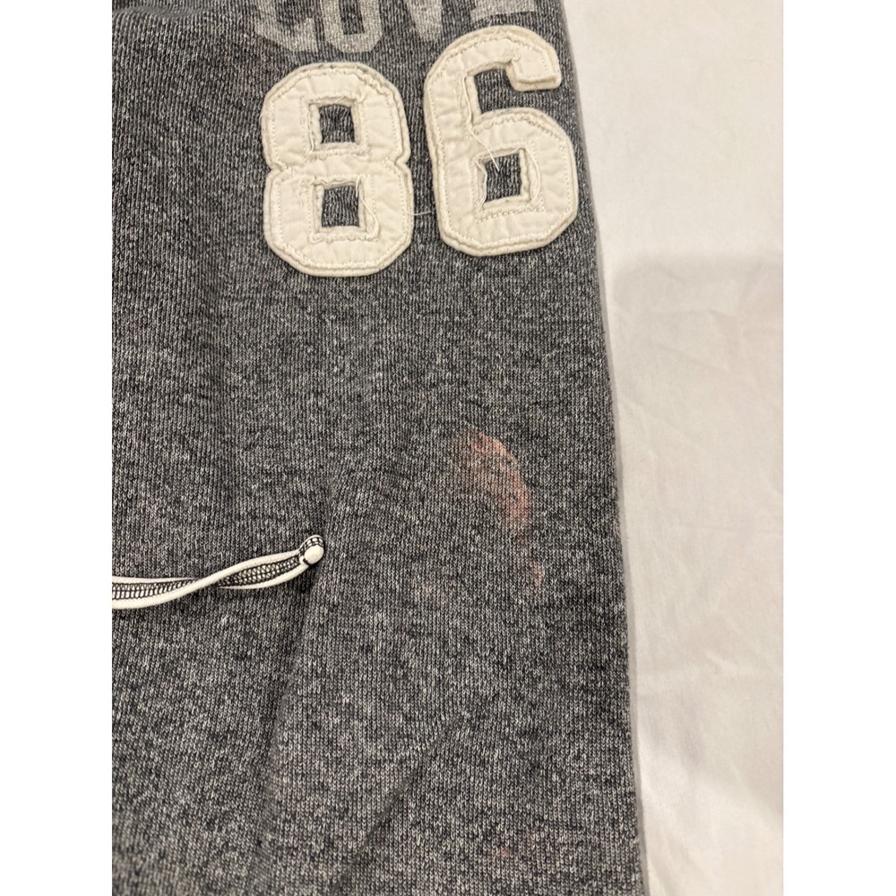 Victorias Secret PINK Sweatpants Gray Love 86 Logo Joggers Womens Medium - Picture 2 of 4